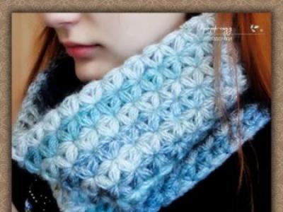 Красивый шарф снуд для девочки и мальчика крючком: схема вязания с описанием, размеры, узоры